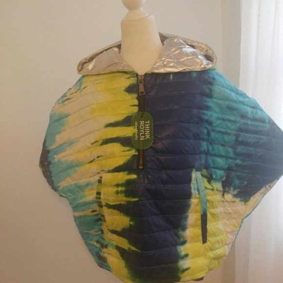 ROYLN Cropped Hi-Low Poncho - XS/S NWT - Picture 3 of 8